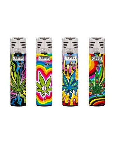 Зажигалка CLIPPER "Jet Flame Weed" #4
