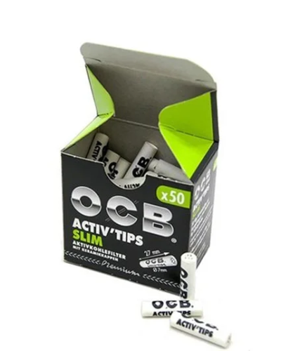 Фильтры для самокруток OCB Activ SLIM 50 шт.