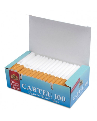 Гільзи для сигарет CARTEL Carbon (8мм) 100шт