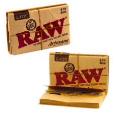 Бумага для самокруток RAW Artesano 1 1/4 (32 шт + 32 типсы)