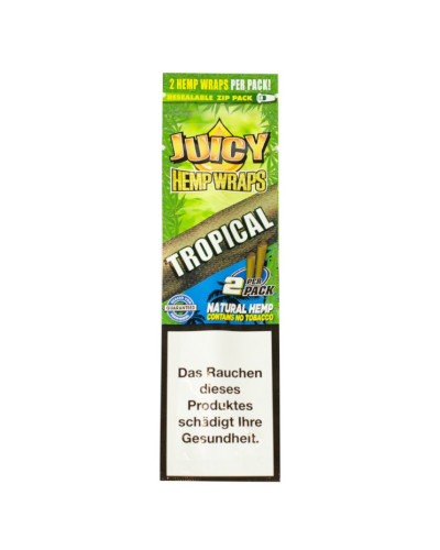 Бланты Juicy Jay's Hemp Wraps Tropical Тропические фрукты (2 шт)