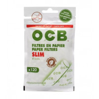 Фильтры для самокруток OCB Paper Slim Filtrs 6/15mm (120 шт)