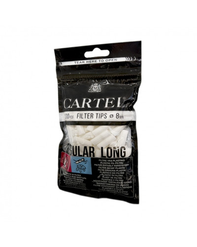 Фильтры для самокруток Filter tips Cartel LONG Regular 8 /22 mm (100 шт)