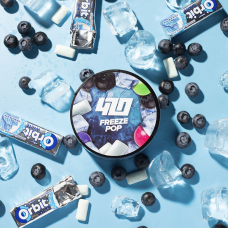 Табак 420 Classic Frost Line Freeze Pop (Орбит черника жвачка 100 г)
