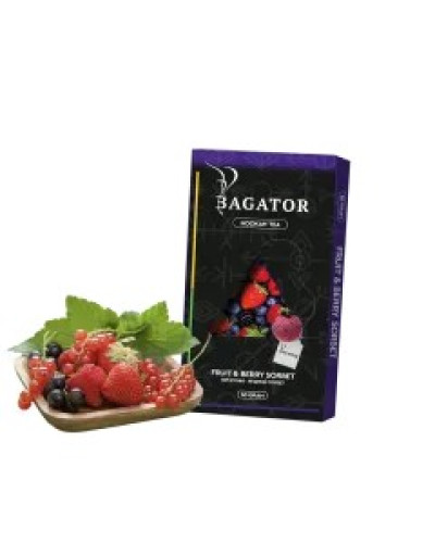 Безтабачная смесь Bagator Hookah Tea Fruit Berry Sorbet (Фруктово-ягодный сорбет, 50 г)