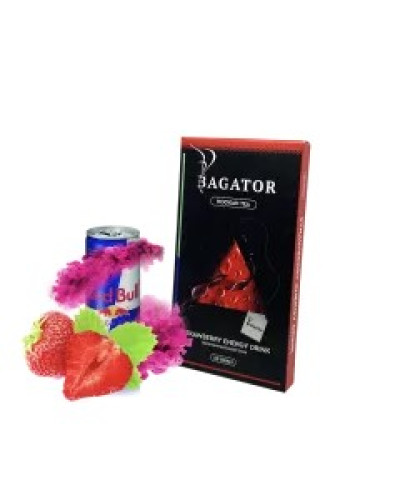 Безтабачная смесь Bagator Hookah Tea Strawberry Energy Drink (Клубничный энергетик, 50 г)