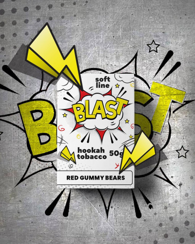 ТАБАК ДЛЯ КАЛЬЯНА BLAST SOFT 50 гр Red Gummy Bears (Малиновые Желейки)