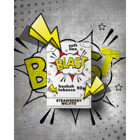 ТАБАК ДЛЯ КАЛЬЯНА BLAST SOFT 200 ГР STRAWBERRY MOJITO (КЛУБНИКА МОХИТО)