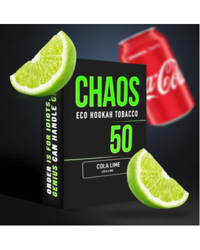 Табак для Кальяна CHAOS 50 гр Cola Lime (кола лайм)