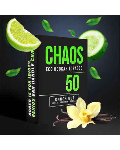 Табак для Кальяна CHAOS 50 гр Knock out (Лайм Огурец Ваниль)
