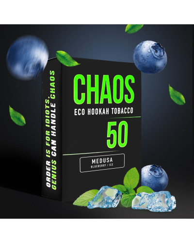 Тютюн для Кальяну CHAOS 50 гр Medusa (Чорниця Айс)