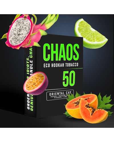 Табак для Кальяна CHAOS 50 гр Oriental Cay (Папайя Маракуйя Питахайя Лайм)