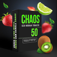 Табак для Кальяну CHAOS (Хаос) 50 гр Green Strawberry (Полуниця Ківі Лайм)