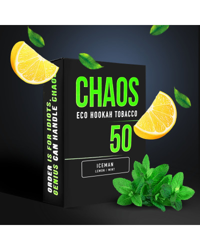 Табак для Кальяна CHAOS 50 гр Ice Man (Лимон мята)