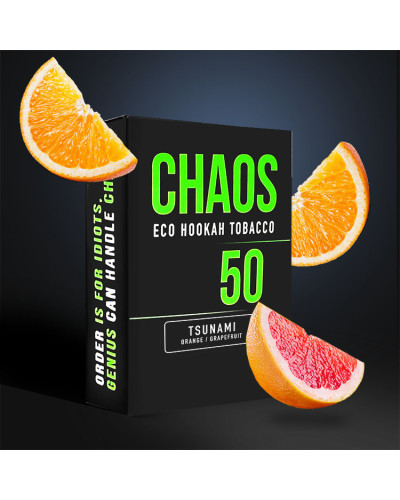 Тютюн для Кальяну CHAOS 50 гр Tsunami (Апельсин Грейпфрут)