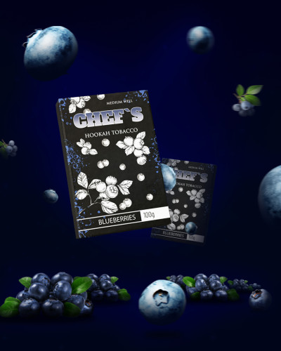 ТАБАК ДЛЯ КАЛЬЯНА CHEFS 40 ГР BLUEBERRY (ЧЕРНИКА)