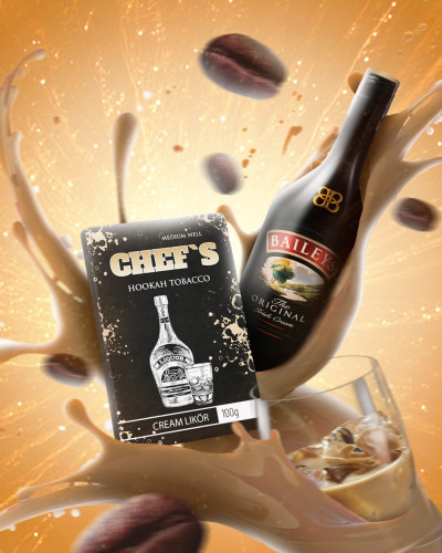 ТАБАК ДЛЯ КАЛЬЯНА CHEFS 40 ГР CREAM LIQUOR (КРЕМ ЛИКЕР)