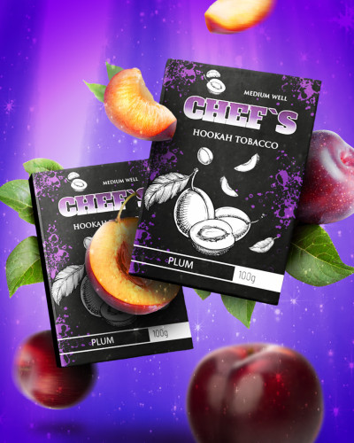ТАБАК ДЛЯ КАЛЬЯНА CHEFS 100 ГР PLUM (СЛИВА)