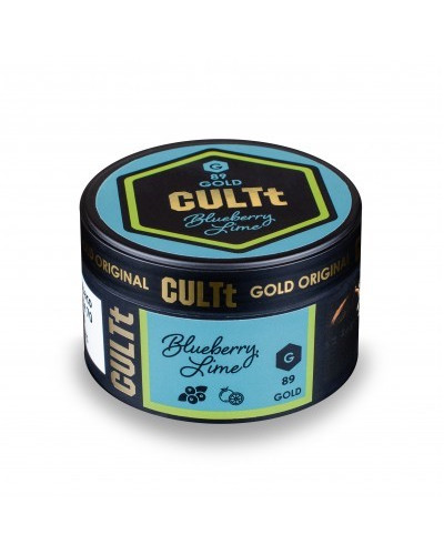 Табак CULTt MEDIUM M89 Blueberru Lime (чорниця лайм) 100 гр