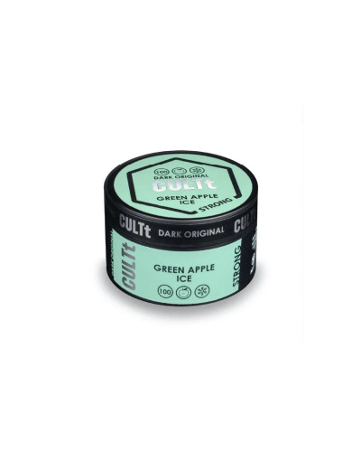 Тютюн CULTt Strong 100 Green Apple Ice (Зелене яблуко лід) 100 г