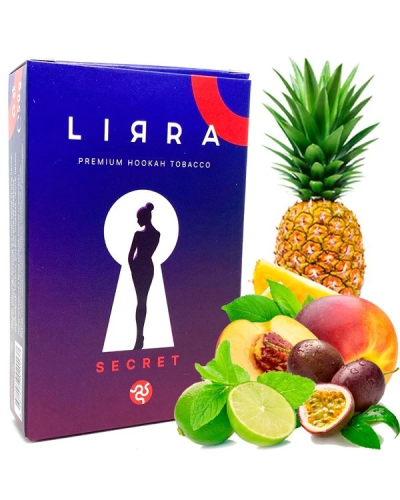Табак LIRRA Secret (Ананас, Лайм, Маракуйя, Персик) 50 гр (просроченный)