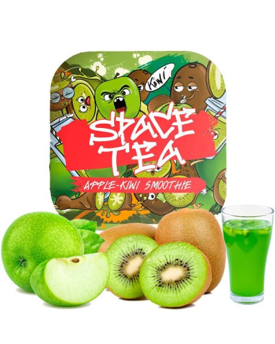 Бестабачная смесь Space Tea Apple-Kiwi Smoothie (смузи из яблока и киви) 40 гр