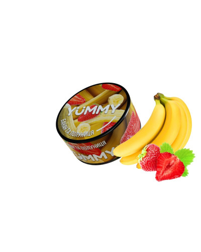 Табак для кальяна YUMMY Банан и клубника 100гр