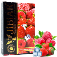 Табак для кальяна JiBiAR 50 гр Ice Strawberry Raspberry (клубника лёд ягоды)
