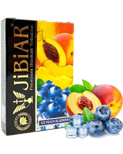 Табак для кальяна JiBiAR 50 гр Ice Peach Blueberry (черника персик лед) (просроченный)