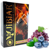 Табак для кальяна JiBiAR 50 гр Inferno Night (виноград черника)  (просроченный)
