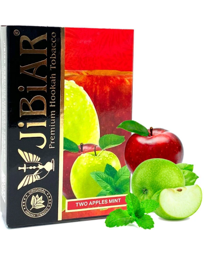 Табак для кальяна JiBiAR 50 гр Two Apples Mint (двойное яблоко мята)