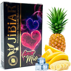 Табак для кальяна JiBiAR 50 гр Amor Mio (ананас банан лед)