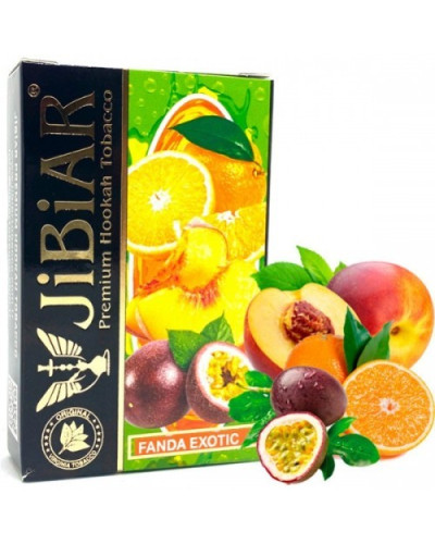Табак для кальяна JiBiAR 50 гр Fanda Exotic (апельсин маракуйя персик) (протермінований)