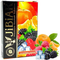 Табак для кальяна JiBiAR 50 гр Ice Raspberry Tangerine (мандарин ежевика малина лед)  (просроченный)