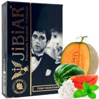 Табак для кальяна JiBiAR 50 гр Тony Montana (Арбуз, Дыня, Мята, Сливки, Крем)