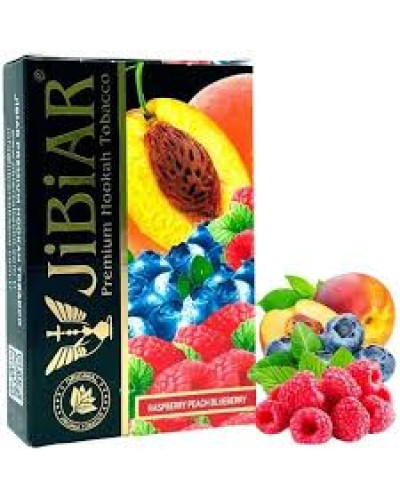 Табак для кальяна JiBiAR 50 гр Raspberry Peach Blueberry (малина черника персик) (просроченный)
