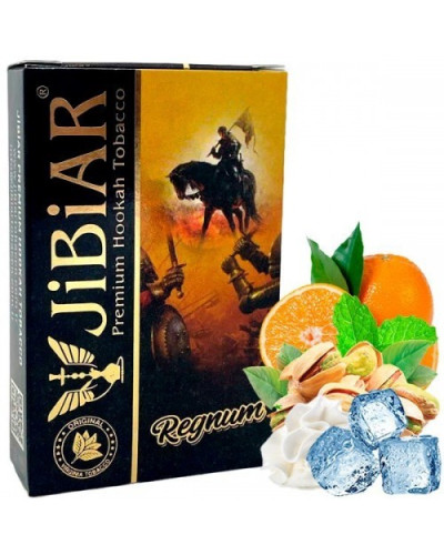 Табак для кальяна JiBiAR 50 гр Regnum (апельсин лед мята сливки фисташка) (просроченный)