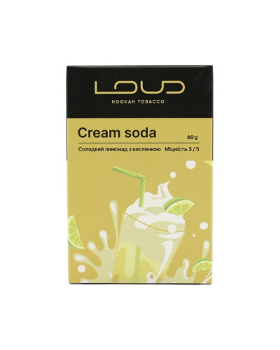 Табак для кальяна LOUD Medium 40 гр Cream soda (Сладкий лимонад с кислинкой)