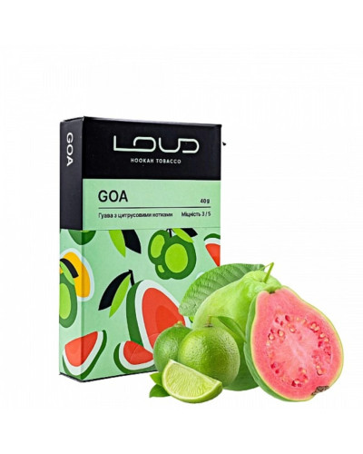 Табак для кальяна LOUD Medium 40 гр GOA (Гуава с цитрусовыми нотками)