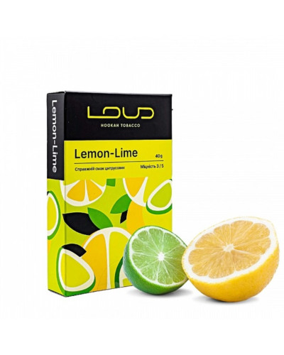 Табак для кальяна LOUD Medium 40 гр Lemon Lime (Цитрусы)