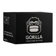  Уголь кокосовый Gorilla 0,5кг 25х25 мм