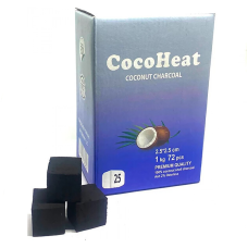 УГОЛЬ КОКОСОВЫЙ COCOHEAT 1 КГ (72 КУБИКА) 25 ММ