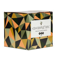 Уголь кокосовый Cocobration , 1кг (64 КУБИКА) 26 ММ 