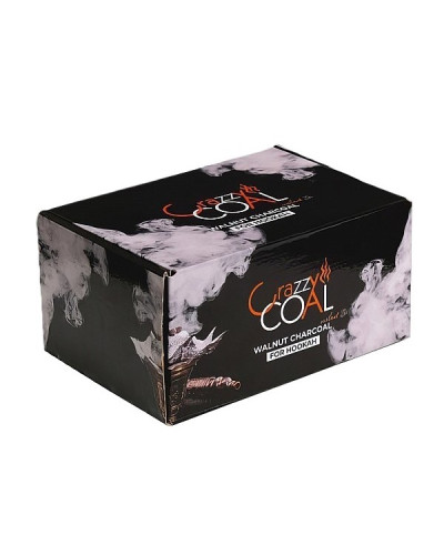 Уголь ореховый Crazzy Coal 1 кг (72шт) 25 MM