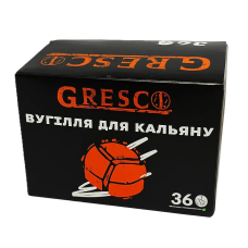 УГОЛЬ ГОРЕХОВЫЙ GRESCO 0,5 КГ (36 шт) под калауд