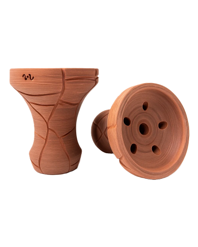 Чаша для кальяна 2х2 Эталон Hand Made (коричневая) турка