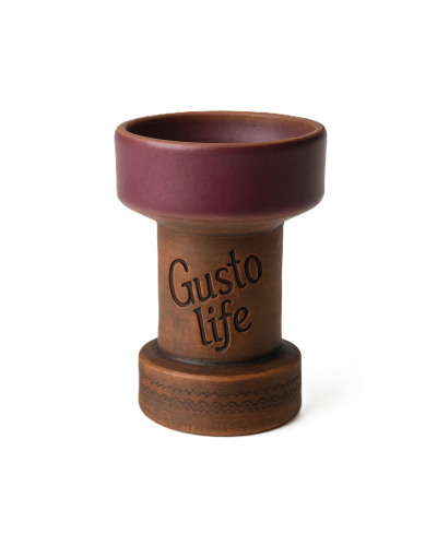 Чаша для кальяна GUSTO Bowls Rook Design Violet (фиолетовая)