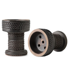 Чаша для кальяна GUSTO Bowls ROOK Design Black (черная)