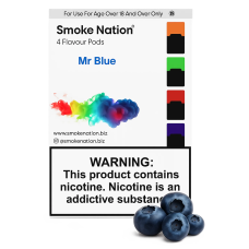Картриджи Smoke Nation для JUUL 1 Mr Blue ( черника) 5%