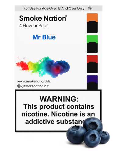Картриджи Smoke Nation для JUUL 1 Mr Blue ( черника) 5%